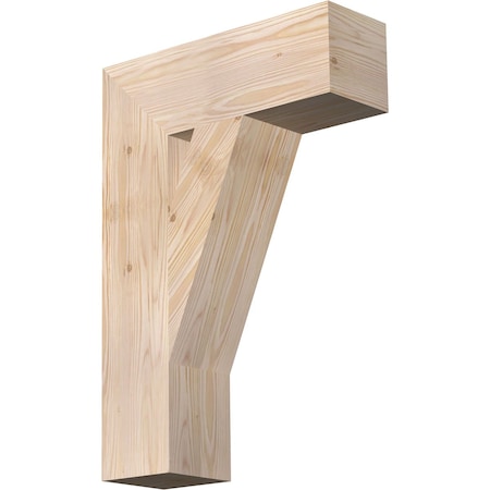 Ekena Millwork Traditional Block Smooth Bracket, Douglas Fir, 5 1/2"W x 18"D x 26"H BKT06X18X26TRA05SDF